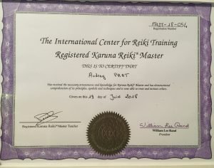 Diplome Reiki Audrey Prat