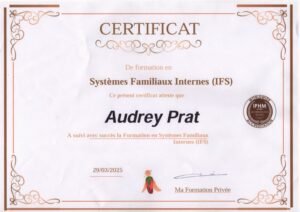 Diplôme systèmes familiaux internes Audrey Prat Dole
